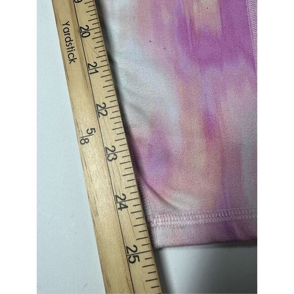 Old Navy Active Leggings Womens Powersoft Tie Dye Size L Pink Yellow White - Picture 3 of 12
